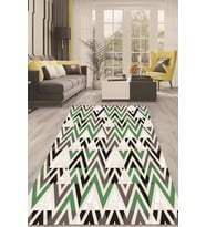 Dijital Kaymaz Taban Yıkanabilir Modern Renkli Salon Halısı Mutfak Halısı Yolluk ND-HT-777 (Yeşil)