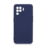 Oppo Reno 5 Lite Kılıf Özel Orijinal Lansman Serisi, İçi Kadife, Pürüzsüz Yumuşak ve Mat TPU Silikon (Lacivert)
