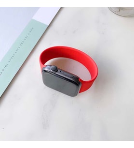 Apple Watch 44mm KRD-31 Small Silikon Kordon (Kırmızı)