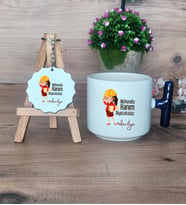 Mühendis Hanım Diyeceksiniz Hediye Seti Kupa Bardak T Kulplu ve Anahtarlık Kadın Mühendise Mühendisler Günü Hediyesi (Model 2)