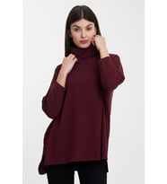 ALEXANDERGARDI BOĞAZLI İNCE TRİKO KAZAK(B24-36603) (Bordo)