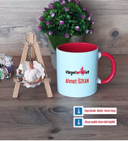 Fizyoterapist Kupa Bardak Beyaz ve Fotoğraflı Ahşap Anahtarlık Hediye (Model 2)