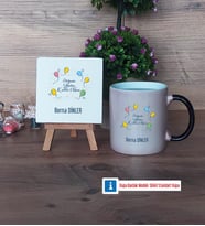 Doğum Günü Hediyesi Dekoratif Taş, Kupa Bardak Kırmızı Hediye (Model 8)