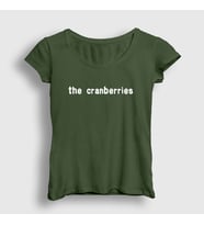 Presmono Kadın Sarı Logo The Cranberries T-Shirt 174218tt (Haki)