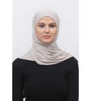 Tesettür Penye Şal Düz (A.Krem)