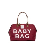 BAGMORİ Baby Bag Baskılı Bebek Bakım Çantası (Bordo)