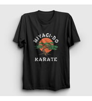 Presmono Unisex Beyaz Miyagi Do Karate Cobra Kai T-Shirt 471013tt (Siyah)