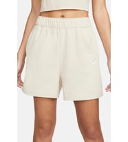 Nike Sportswear Essential Loose Fit Jersey Shorts Bol Kesim Jarse Kumaş Kadın Şort Bej