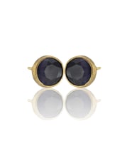 Kadir Jewellery 22 Ayar Altın Kaplama Kadın Minimal Küpe -El İşçiliği Ve Hipoalerjenik Küpe (Mor)