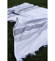 %100 Pamuk 90x150 cm Desenli Çizgili Plaj Havlusu (04)