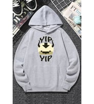 Unisex Avatar Appa Baskılı Sweatshirt (Gri)