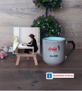 Avukat Fotoğraflı Dekoratif Taş, Kupa Bardak Beyaz Hediye (Model 10)