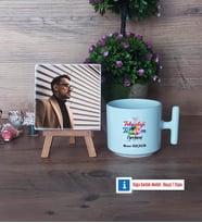 Teknoloji ve Tasarım Öğretmeni Fotoğraflı Dekoratif Taş, Kupa Bardak Beyaz Hediye Öğretmenler Günü Hediyesi (Model 12)
