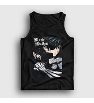 Presmono Unisex Beyaz Poster Anime Kuroshitsuji Atlet 131342tt (Siyah)