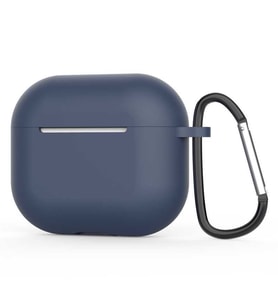 Apple Airpods 3. Nesil Uyumlu Kılıf Standart Yumuşak Silikon Uyumlu Kılıf (Lacivert)