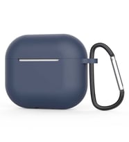 Apple Airpods 3. Nesil Uyumlu Kılıf Standart Yumuşak Silikon Uyumlu Kılıf (Lacivert)