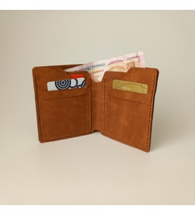 A Leather Hakiki Deri Erkek Cüzdan (Taba)