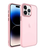 Apple iPhone 14 Pro Kılıf Zore May Arka Yüzey Buzlu Kılıf (Açık Pembe)
