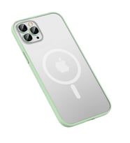 iPhone 13 Pro Kılıf Zore Mokka Lens Koruyuculu Wireless Kılıf (Yeşil)