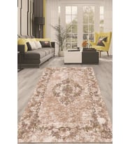 Dijital Kaymaz Taban Yıkanabilir Modern Renkli Salon Halısı Mutfak Halısı Yolluk ND-HT-340 (Kahverengi)