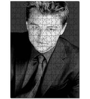 Cakapuzzle Leonardo Di Caprio Gençlik Siyah Beyaz Puzzle Yapboz MDF (Ahşap) (1000 Parça)