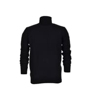 Erkek Spor Düz Balıkçı Yaka Kazak R21010 BGL-ST03179 (Siyah)