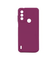 Kvy Tecno Spark 6 Go Biye Silikon Kılıf (Mor)