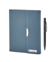 İsme Özel Tasarım Defter ve Tükenmez Kalem Seti - Renk Seçenekli (Turkuaz)