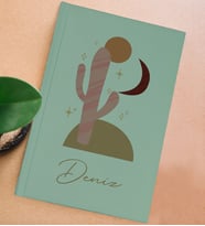 BK Gift Kişiye Özel İsimli Sert Kapaklı Su Yeşili Defter, Arkadaşa Hediye, Yeni İş Hediyesi, Anı Defteri, Doğum Günü Hediyesi (Model 10)