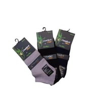 Comfort 12 Çift Dikişsiz Bambu Patik Çorap (Karışık)