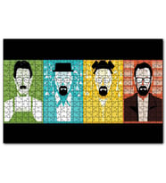 Cakapuzzle Breaking Bad Walter White 4 Değişik Stil  Puzzle Yapboz MDF (Ahşap) (255 Parça)