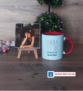Modelist Fotoğraflı Dekoratif Taş, Kupa Bardak Beyaz Hediye (Model 2)