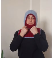 Örgü Taraftar Serisi Balaklava, Handmade Taraftar Kış Şapkaları , Galatasaray Şapkası, Beşiktaş Şapkası, Trabzon Şapkası, Fenerbahçe Şapkası, Kemzey Handmade (Bordo-Mavi)