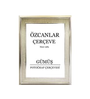 Boş Çerçeve Resim Çerçevesi Anı Çerçevesi 15x21 30x40 21x30 Çerçeve Gold Çerçeve Siyah Çerçeveli ÖZC-40B-SERİSİ (Gümüş)