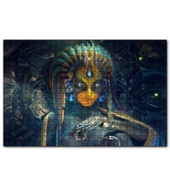 Cakapuzzle Kadın Cyborg Dijital Sanat  Puzzle Yapboz MDF (Ahşap) (1000 Parça)