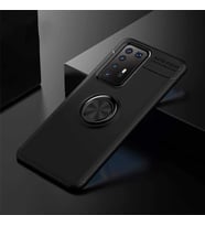 Huawei P40 Pro Kılıf Yüzüklü Magnetli Ravel Case (Siyah)