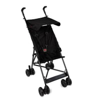 Aldeba 3020 Pratik Baston Bebek Arabası Fuşya (Siyah)
