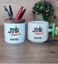 Şehir Plancısı Hediye Sepeti Kupa Bardak T Kulplu, Kalemlik Hediyeleri Şehir Plancısına Hediye (Model 8)