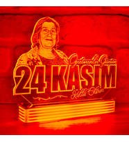 Kişiye Özel Öğretmenler Günü Hediyesi 3D Lamba (Kırmızı)