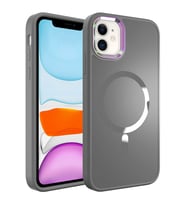 Apple iPhone 11 Kılıf Magsafe Wireless Şarj Özellikli Zore Stil Kılıf (Siyah)