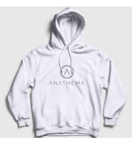 Presmono Unisex Beyaz A Anathema Kapüşonlu Sweatshirt 9326tt (Beyaz)
