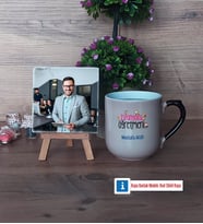 İspanyolca Öğretmeni Fotoğraflı Dekoratif Taş, Kupa Bardak Beyaz Hediye (Model 10)