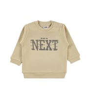 Civil Baby Next Baskılı 6-18 Ay Sweatshirt - Haki (Sütlü Kahve)