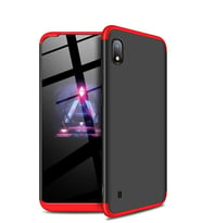 Microsonic Samsung Galaxy A10 Kılıf Double Dip 360 Protective (Kırmızı)