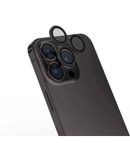 iPhone 16 Pro CL-15 Parmak İzi Bırakmayan Anti-Reflective Kamera Lens Koruyucu (Gri)