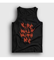 Presmono Unisex Beyaz Fire Walk With Me Twin Peaks Atlet 490090tt (Siyah)