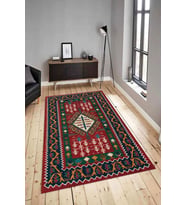 Dijital Baskılı Yıkanabilir Kaymaz Modern Renkli Salon Halısı Mutfak Halısı Yolluk ND-HY-1347 (Çok Renkli)