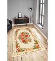 Dijital Baskılı Yıkanabilir Kaymaz Modern Renkli Salon Halısı Mutfak Halısı Yolluk ND-HY-1427 (Bej)