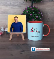 Patolog Fotoğraflı Dekoratif Taş, Kupa Bardak Beyaz Hediye (Model 13)