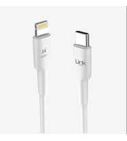 K621 Safe PD 30cm 3A Tip-C Lightning Powerbank Şarj Kablosu (Beyaz)